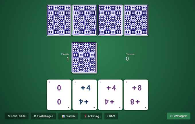 Das Spiel 1und5zig im Browser